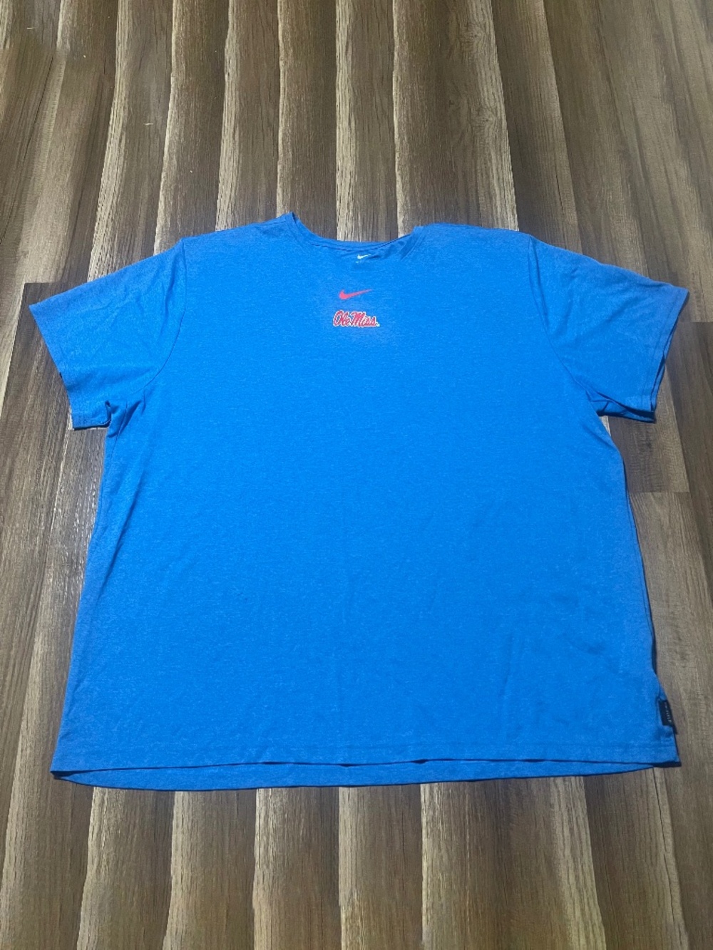 4XL Nike Dri-Fit Ole Miss Short sleeve- Powder Blue